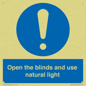 Open the blinds and use natural light